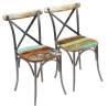 Dining Chairs 2 pcs Solid Reclaimed Wood Quantity in Package 2 Material solid reclaimed wood 