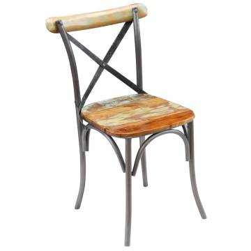 Unique Dining Chairs 2 pcs Solid Reclaimed Wood | Hipomarket