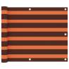 Balcony Screen Orange and Brown 75x500 cm Oxford Fabric Colour orange and brown Size 75 x 500 cm Quantity in Package 1 