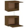 Wall Cabinet Honey Brown - Solid Pinewood Elegance