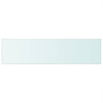 Clear Glass Shelf Panel 100x25 cm | HipoMarket UK