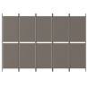 5-Panel Anthracite Room Divider | 250x180 cm – Hipomarket