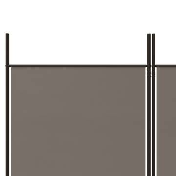 5-Panel Anthracite Room Divider | 250x180 cm – Hipomarket