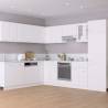 White Hanging Cabinets 2 pcs - Space-Saving & Stylish Design