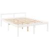 White King Size Bed Frame 150x200 cm - Solid Pine - Hipomarket