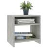 Set of 2 Concrete Grey Bedside Cabinets - Stylish Storage Solution