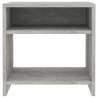 Set of 2 Concrete Grey Bedside Cabinets - Stylish Storage Solution