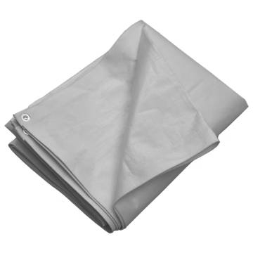 Durable Grey Tarpaulin 2x3 m | 260 g/m² HDPE Protection