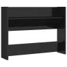 Wall Shoe Cabinet High Gloss Black - Organised Storage Solution