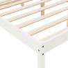 White King Size Bed Frame 150x200 cm - Solid Pine - Hipomarket