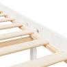 White King Size Bed Frame 150x200 cm - Solid Pine - Hipomarket