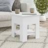 Coffee Table White 40x40x42 cm Engineered Wood Colour white Size 40 x 40 x 42 cm Quantity in Package 1 