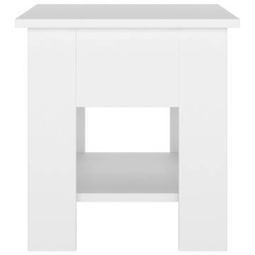 Stylish White Coffee Table | 40x40x42 cm | Hipomarket