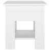 Stylish White Coffee Table | 40x40x42 cm | Hipomarket