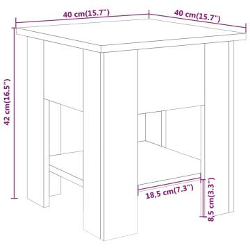 Stylish White Coffee Table | 40x40x42 cm | Hipomarket