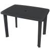 Garden Table Anthracite 101x68x72 cm Plastic Colour anthracite Size 101 x 68 x 72 cm Quantity in Package 1 