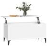 Stylish White Coffee Table 90x44.5 cm - Functional & Refined