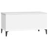 Stylish White Coffee Table 90x44.5 cm - Functional & Refined