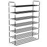 Shoe Rack with 7 Shelves Metal and Plastic Black Colour black Quantity in Package 1 Number of 7 Number of shelves 