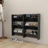 Wall Shoe Cabinets 2 pcs High Gloss Black 60x18x90cm Engineered Wood Colour high gloss black Quantity in Package 2 Height 90 cm Width 60 cm 