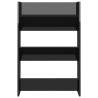 Stylish Wall Shoe Cabinets Set - High Gloss Black