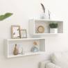 Wall Cube Shelf 2 pcs White 60x15x23 cm Engineered Wood Colour white Size 60 x 15 x 23 cm Quantity in Package 2 Number of Pieces 1 