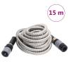 Garden Hose with Spray Nozzle Silver 0.6" 15 m Stainless Steel Size 15 m 