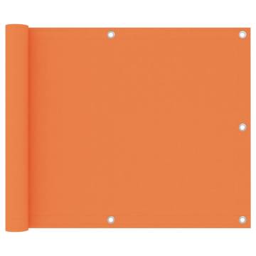 Balcony Screen Orange 75x500 cm - Waterproof Oxford Fabric