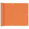 Balcony Screen Orange 75x500 cm Oxford Fabric Colour orange Size 75 x 500 cm Quantity in Package 1 