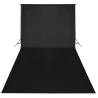 Backdrop Cotton Black 300x300 cm - Ideal for Portrait Photography