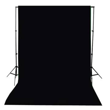 Backdrop Cotton Black 300x300 cm - Ideal for Portrait Photography