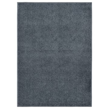 Rug Short Pile 140x200 cm Anthracite - Elegant Home Decor