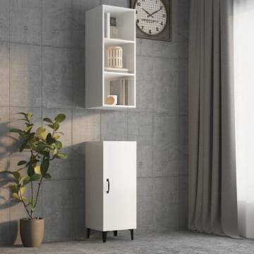 High Gloss White Wall Cabinet - Stylish Storage Solution