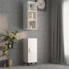 Wall Cabinet High Gloss White 34.5x32.5x90 cm Engineered Wood Colour high gloss white Quantity in Package 1 Number of Pieces 