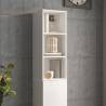 High Gloss White Wall Cabinet - Stylish Storage Solution