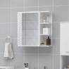 Bathroom Mirror Cabinet High Gloss White 62.5x20.5x64 cm Engineered Wood Colour high gloss white Quantity in Package 1 