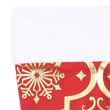 Luxury Christmas Tree Skirt with Sock - Red 122 cm