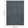 Rug Short Pile 140x200 cm Anthracite - Elegant Home Decor