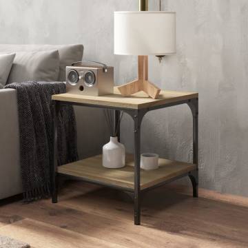 Stylish Sonoma Oak Side Tables - 2 pcs | HipoMarket