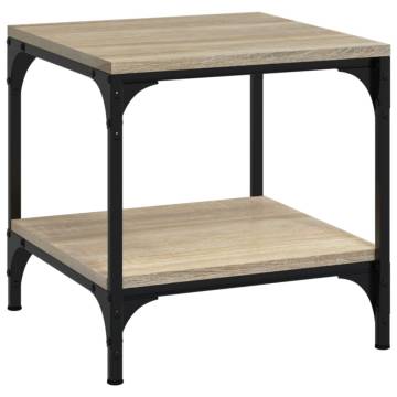 Stylish Sonoma Oak Side Tables - 2 pcs | HipoMarket