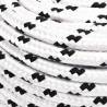 Braided Boat Rope White 10mm x 25m - Durable Polyester