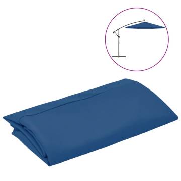 Azure Blue Replacement Fabric for 300 cm Cantilever Umbrella