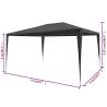 Buy Party Tent 3x4 m PE Anthracite - Durable & UV Resistant