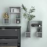 Wall Shelf 2 pcs Concrete Grey 50x15x50 cm Engineered Wood Colour concrete grey Quantity in Package 2 Number of Pieces 1 