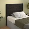 Bed Headboard Black 96x4x100 cm Solid Wood Pine Colour black Size 96 x 100 cm Quantity in Package 1 