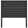 Stylish Black Bed Headboard - Solid Pine Wood 96x4x100 cm