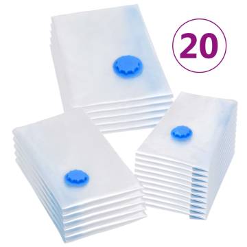 Vacuum Travel Storage Bags - 20 pcs in 3 Sizes | Hipo Market