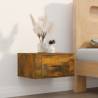 Wall-mounted Bedside Cabinets 2 pcs Smoked Oak - Elegant Storage