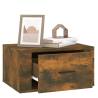 Wall-mounted Bedside Cabinets 2 pcs Smoked Oak - Elegant Storage