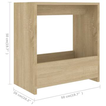 Side Table Sonoma Oak 50x26x50 cm - Modern Charm for Your Home